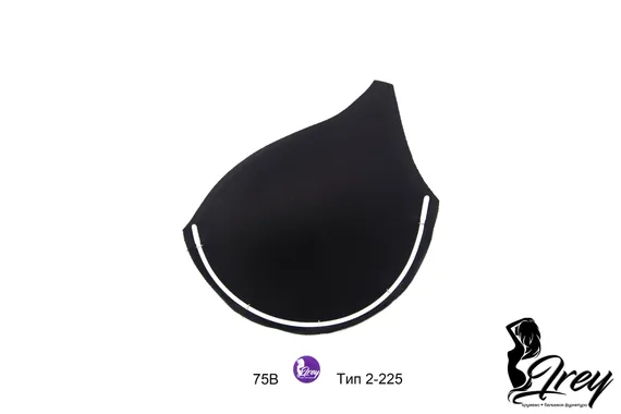 Чашки спейсер АМ-01, 75В-80А-70С-65D, серебристый пион 168