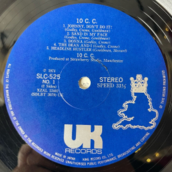 Винтажная виниловая пластинка LP 10cc Тэн Си Си (Japan 1974) (No Obi) Headline Hustler