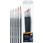 Набор кистей DELI "Arte Nuevo", нейлон, 6 штук в уп., №2, 4, 6, 8, 10, 12