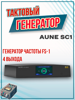Тактовый генератор AUNE SС1, цифро-аналоговый преобразователь, черный