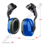 ЗУБР ВЕГА-27 защита до 107дБ, с креплением на каску, противошумные наушники (11371)