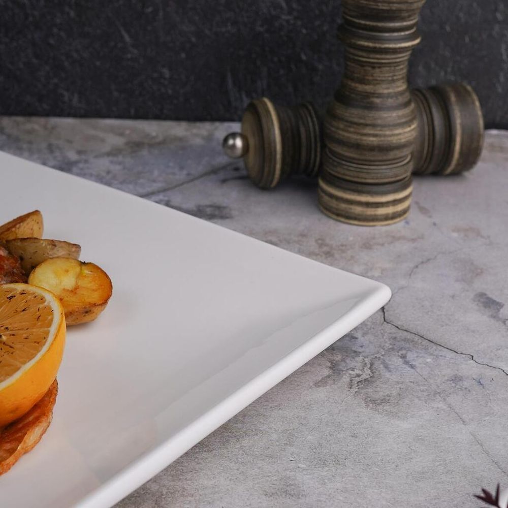 Тарелка 25*25 см h2,6 см квадратная белая фарфор NEW P.L. Proff Cuisine [3]