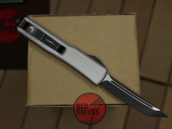 Нож Microtech Ultratech Tanto T/E A+++ - серая рукоять, клинок черный