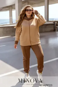 Костюм 223-Коричнево-бежевый Minova