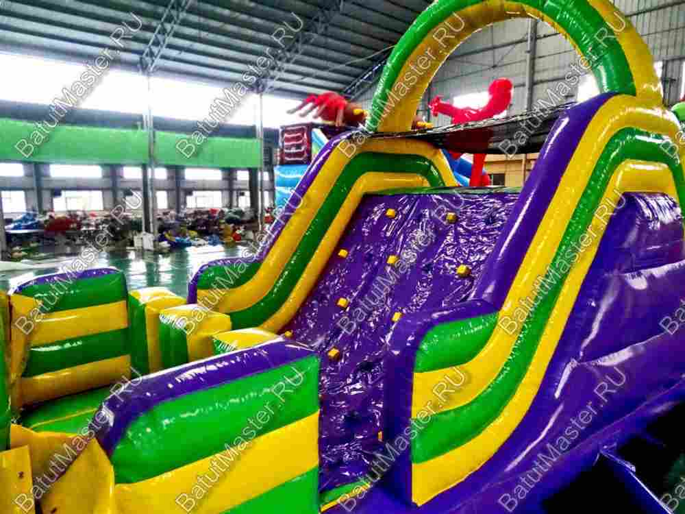 Надувной батут "Длинная полоса препятствий" 29*4*5 м