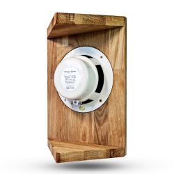 Влагостойкий динамик с декоративной дубовой сеткой SW 525 Wood - Corner, для бани и сауны