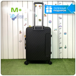 Средний чемодан Mironpan Model 74, Черный, с расширителем