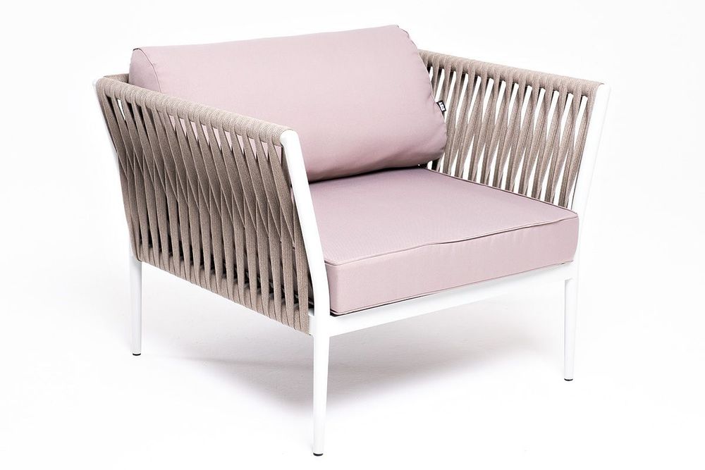 "Касабланка" модульная лаунж-зона из роупа (веревки), каркас из алюминия