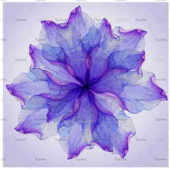 Микровелюр Xpoint (Икспоинт) 0009.01 Каледоскоп сиреневый