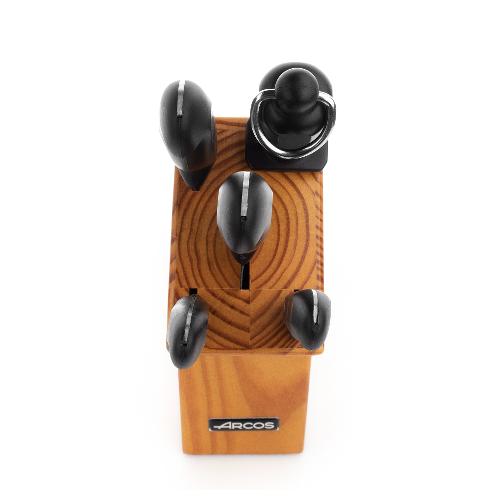 Набор ножей 4шт с мусатом в подставке Arcos Maitre