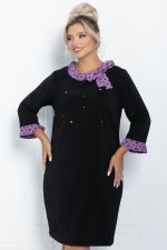 Платье Жемчужина (черно-сиреневое) П11422 LT Collection