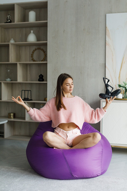 Кресло Мешок Груша Фиолетовое (Оксфорд) (2XL, Классический)