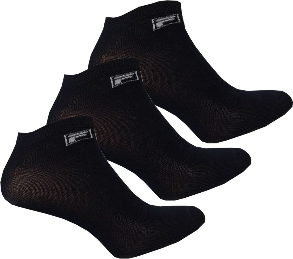 Теннисные носки Fila invisible plain socks Mercerized cotton 3P - black