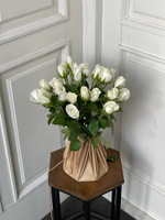 Букет из белой розы (40см) 25 шт под ленту