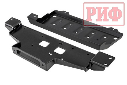 Площадка под лебёдку c защитой радиатора в штатный бампер Mitsubishi Pajero Sport 2021+ дизель РИФ