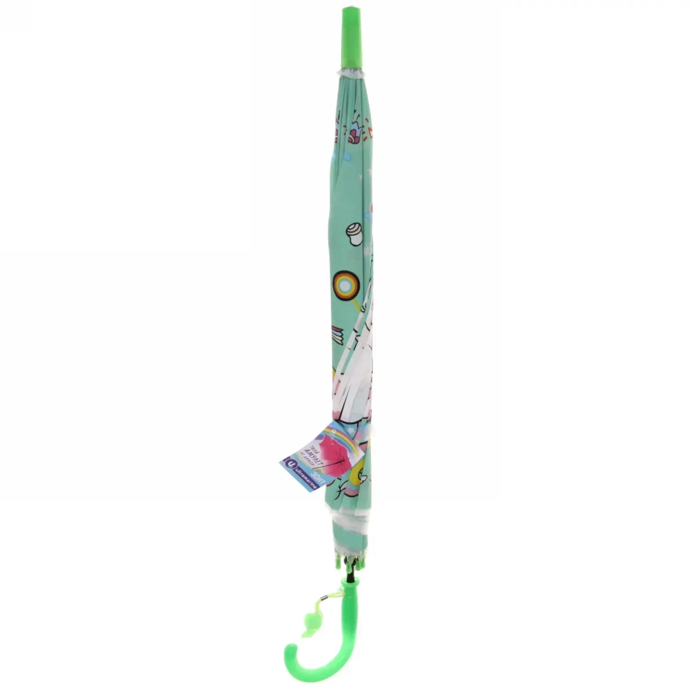 Зонт детский полуавтомат «Ultramarine - Единорожек на луне», 8 спиц, d-85см, длина в слож. виде 68см ●