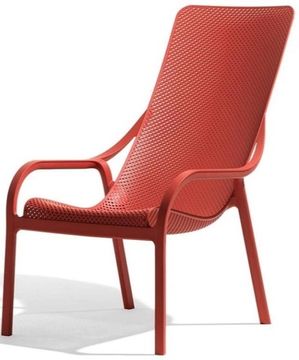 Кресло Net Lounge пластиковое красное Nardi Италия