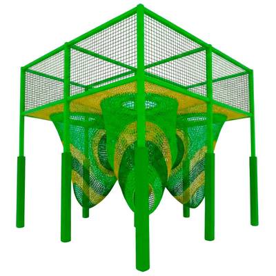 Верёвочный лабиринт «Лесная тайна» 5×5×5 м
