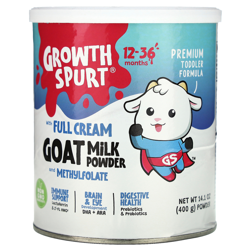 Growth Spurt, Premium Toddler Formula, козье молоко, от 12 до 36 месяцев, 400 г (14,1 унции)