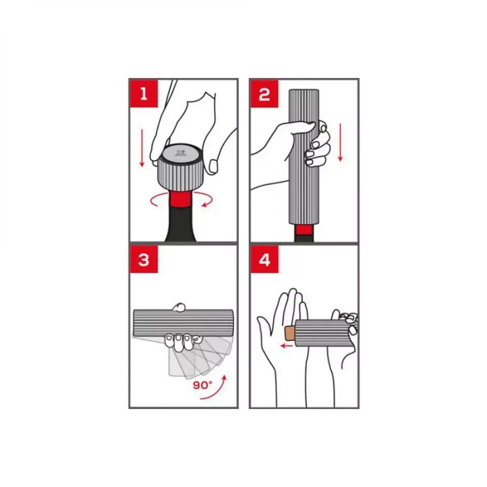 Штопор электрический 21см и обрезатель фольги Peugeot Line Reverse серебристый в подарочной упаковке
