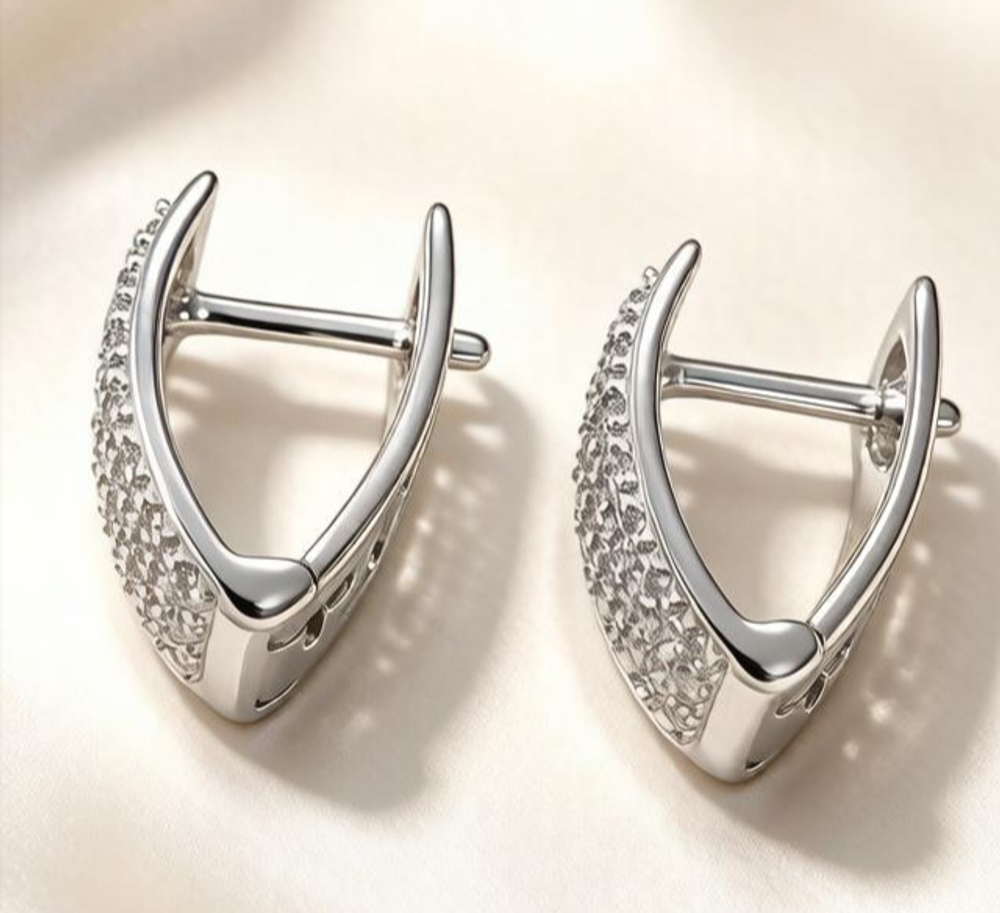 Ювелирные серьги из серебра 925 пробы