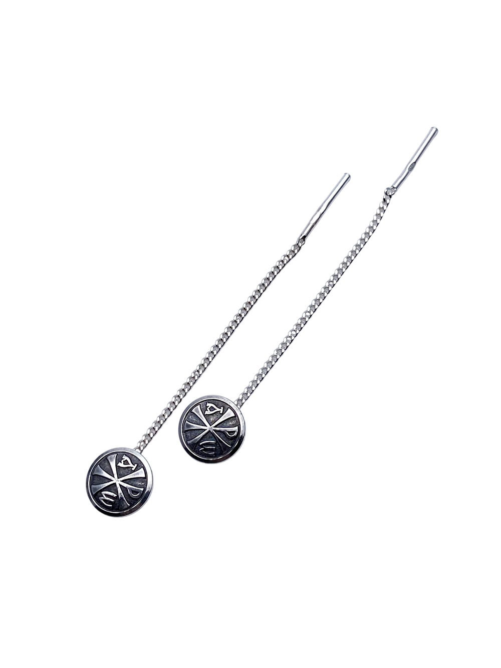 Серьги из серебра/Чернение