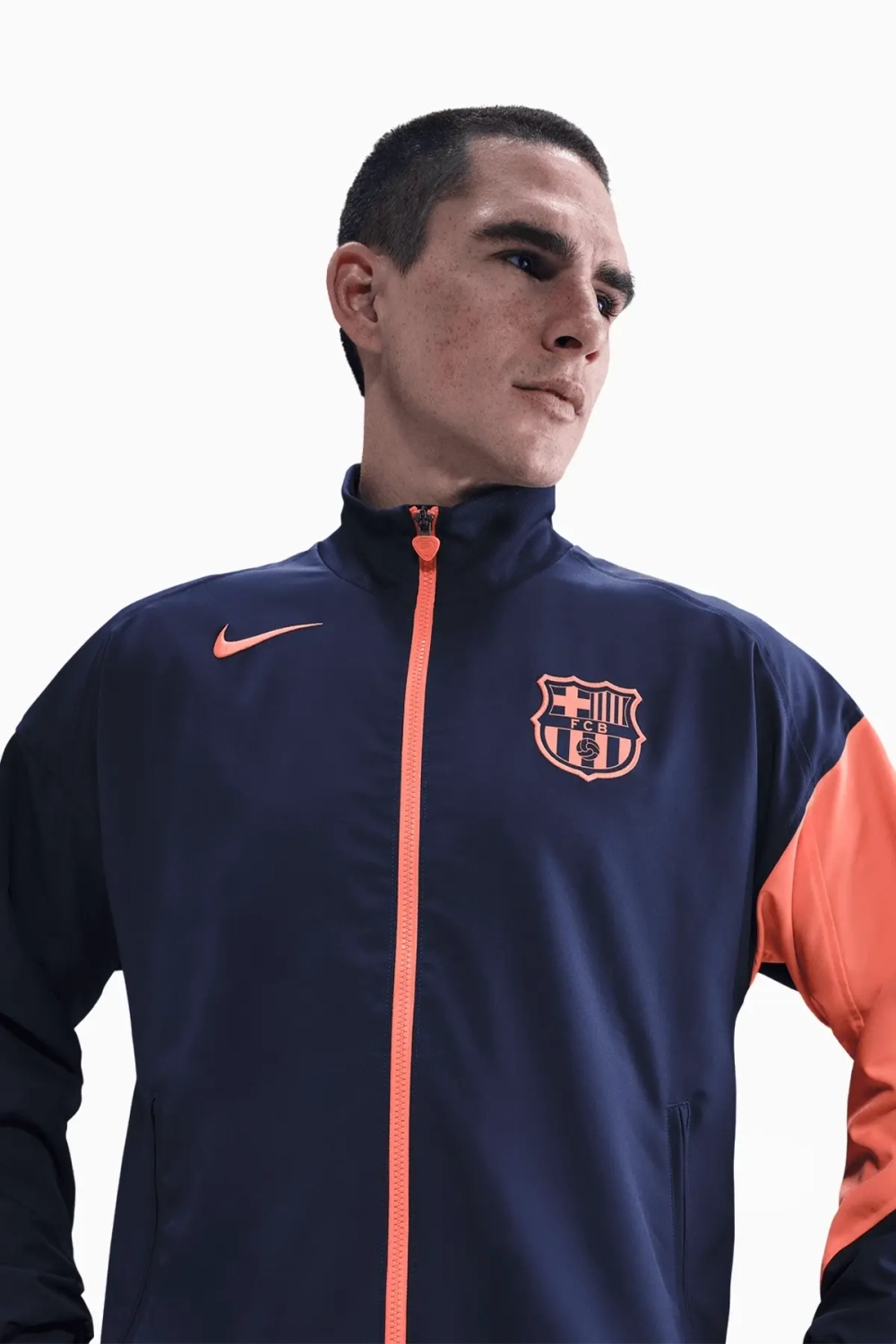 Кофта Nike FC Barcelona 25/26 Strike Anthem - темно-синий