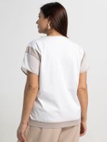 Блуза Алтея (белая/бежевый) Б15365-20М LT Collection