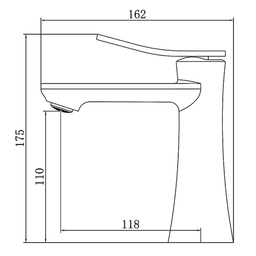 Cмеситель для раковины Azario Escaro керамический картридж, золото матовое (AZ-K1074MG)