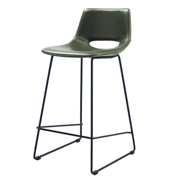 Полубарный стул Zahara 65 см зеленый | La Forma | Испания