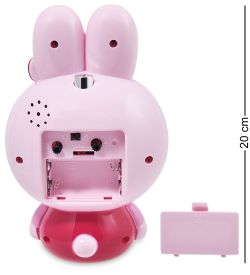 GAEM Art CL-75/3 Будильник «Зайка» розовый