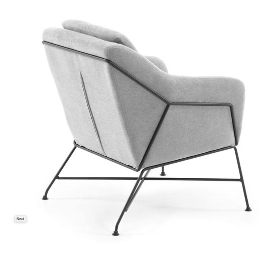 Кресло Brida светло-серое Испания Lа Forma