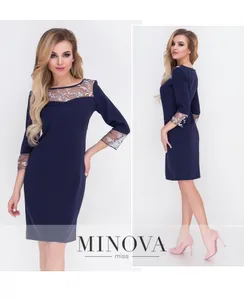 Платье 1080-синий Minova