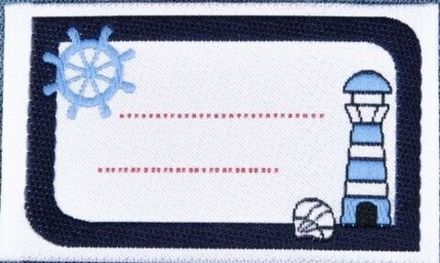"Annet" Нашивка вышитая "Маяк" 5,5*3,2см