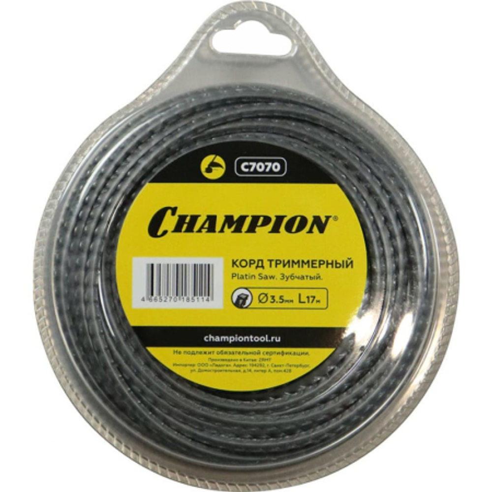 Леска CHAMPION Platin Saw 3,5*17 м (зубчатая)    C7070