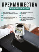 Краска для мебели, дерева и пластика матовая без запаха Гумвнутрянка Фиолет 1 литр.