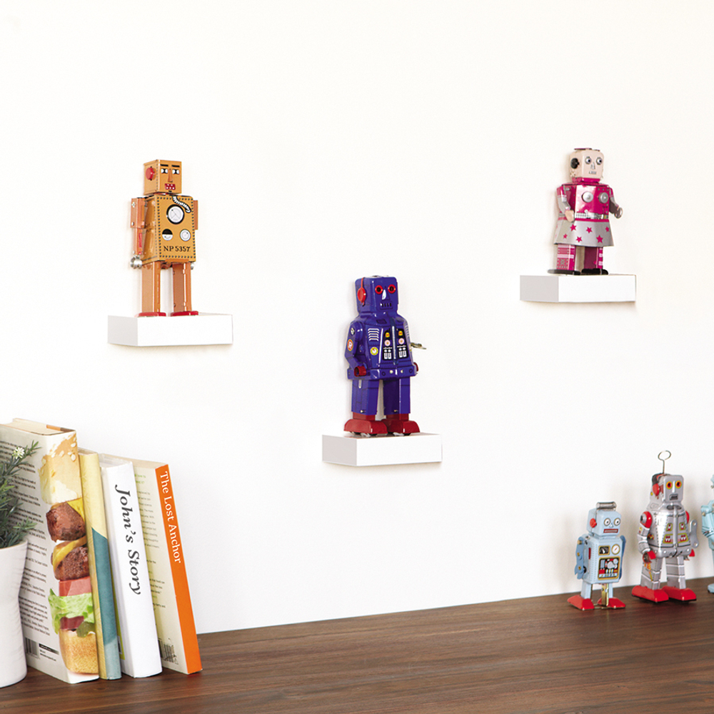 Набор из 3 полок Showcase белый