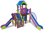 Игровой комплекс для детей 4-6 лет для уличной площадки