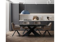 Стул на металлокаркасе Каита neptun 12 / flex 230 / черный