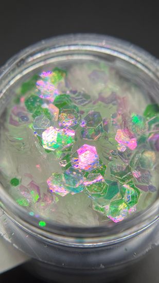 Блестки шестигранники для дизайна ногтей №13