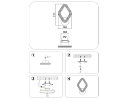 Ambrella Настенный светодиодный светильник с выключателем на корпусе Original FA3931