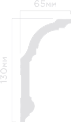 Карниз HiWood, 130x65 мм