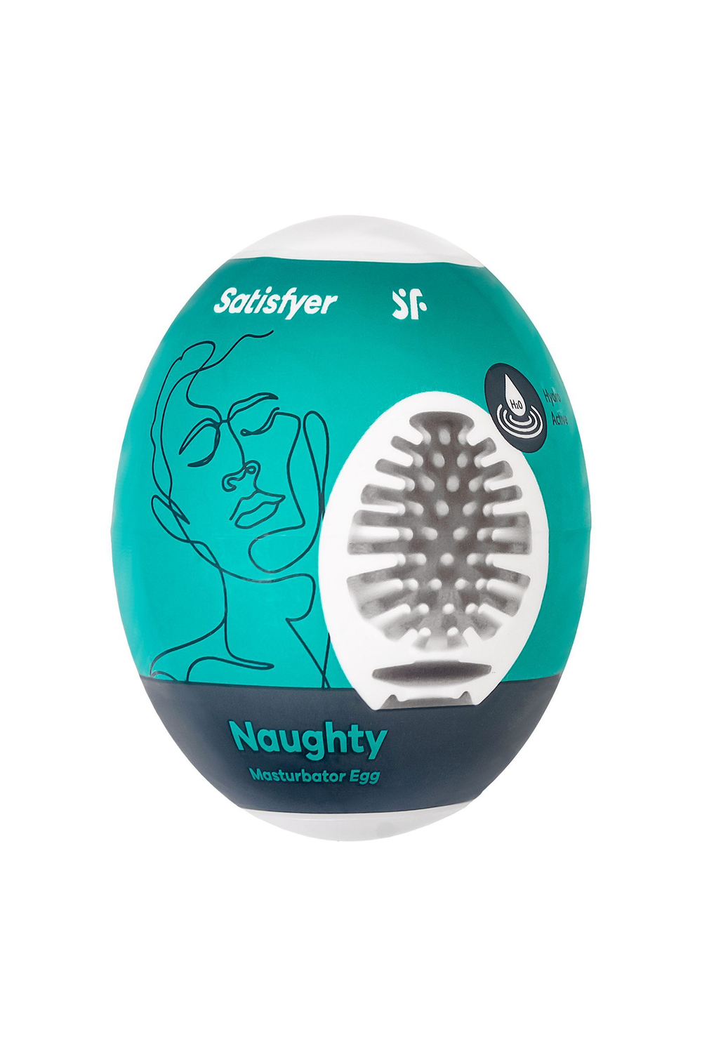 Мастурбатор-яйцо Satisfyer Naughty Mini Masturbator (Цвет: белый)
