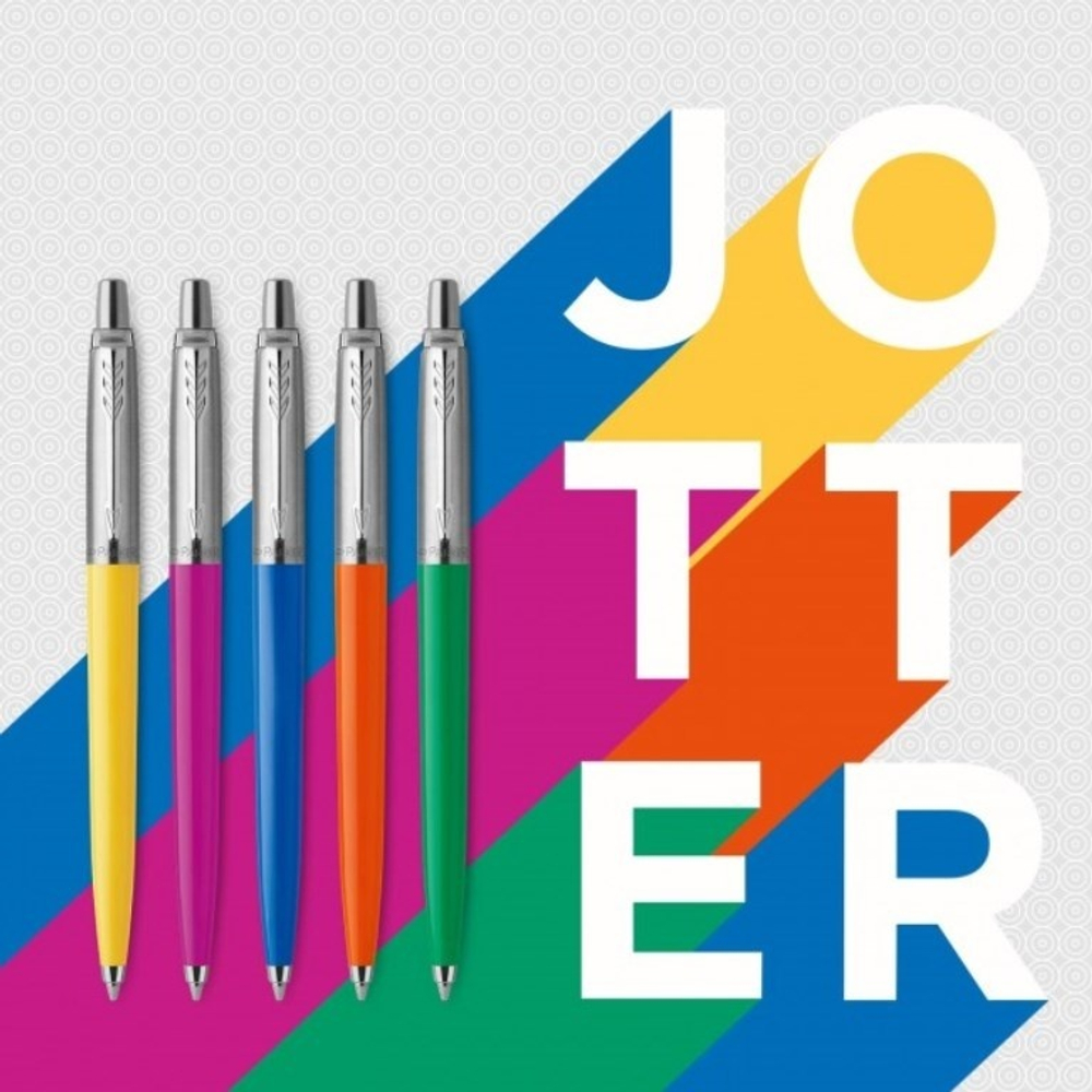 Шариковая ручка Parker Jotter Originals Orange Chrome CT, стержень: Mblue в подарочной упаковке