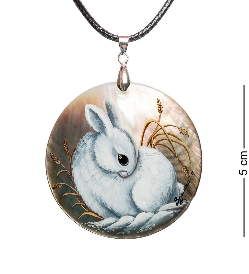 ШК-55/134-C Кулон из перламутра «Заяц»