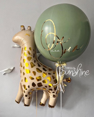 Набор шаров на гендер пати Оливка