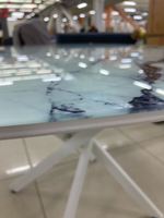 Стол Оникс подстолье кросс белый Ст-ца мрамор белый (белая)