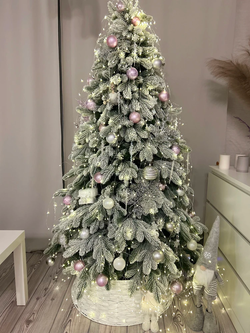 Ель Искусственная Царь елка Афродита флок 180 см