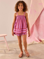 Топ и шорты в комплекте для девочки Next AD0-191, Розовый, Фиолетовый