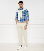 Льняная рубашка POLO RALPH LAUREN - голубой(710938002)